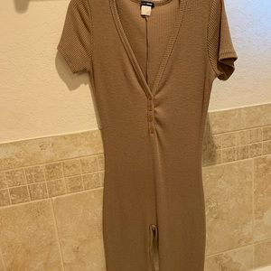 Tan Fitted Romper
